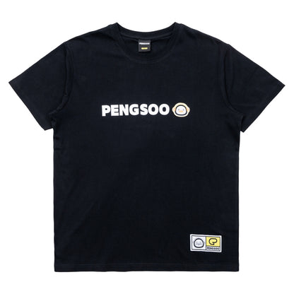 PENGSOO SM ワッペン付きTシャツ 黒 Lサイズ (ステッカー付)