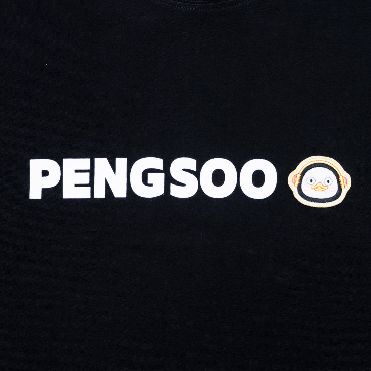 PENGSOO SM ワッペン付きTシャツ 黒 Mサイズ (ステッカー付)