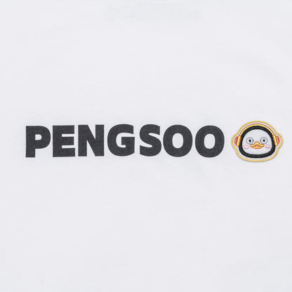 PENGSOO SM ワッペン付きTシャツ 白 Mサイズ (ステッカー付)