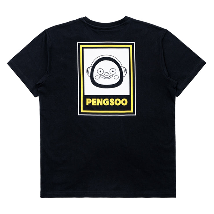 PENGSOO SM バックプリントTシャツ 黒 3Lサイズ (ステッカー付)