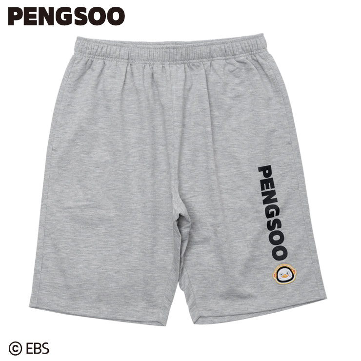 PENGSOO SM ワッペン付きハーフパンツ グレー Lサイズ